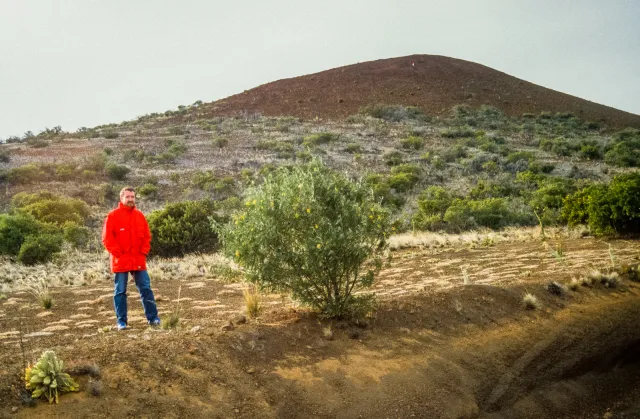 Jürgen on the way to the Mauna Kea volcano