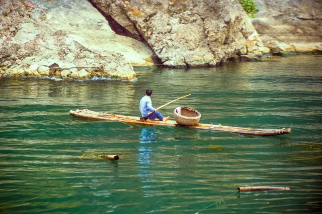 Cormorant fishermen on the Li River