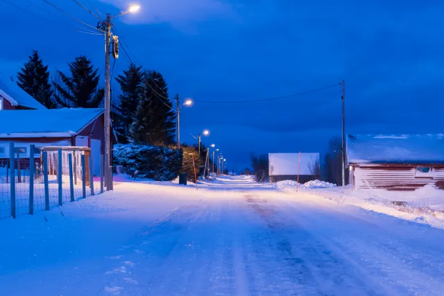 Blue hour at the Lyngenfjord