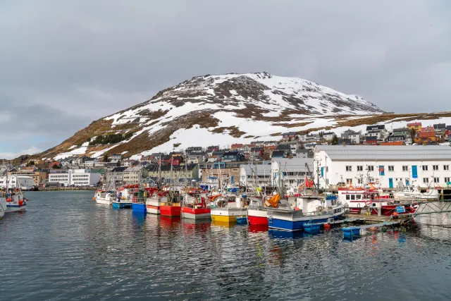 The harbor in Honningsvåg