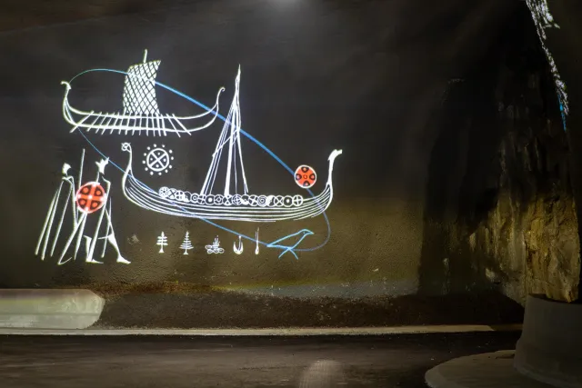  Illuminations and Viking motifs in the tunnels