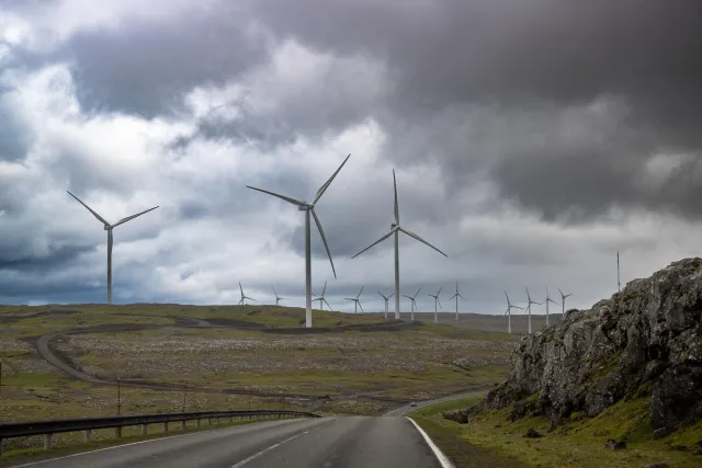 Wind farms on the Faroe Islands