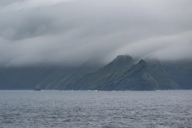 The Shetlands under clouds