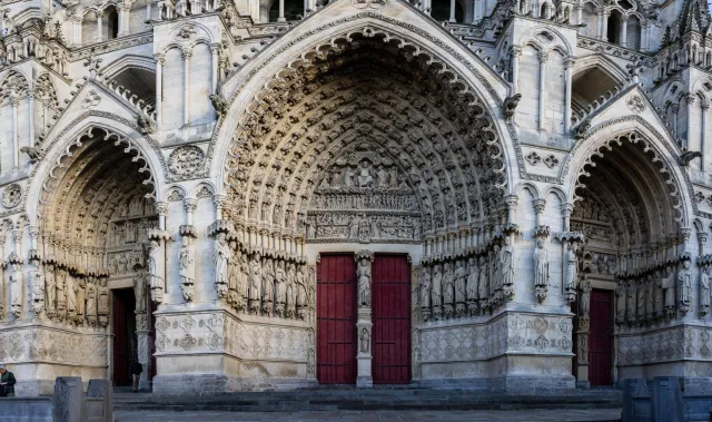 The west portal of the Cathedral of Amiens